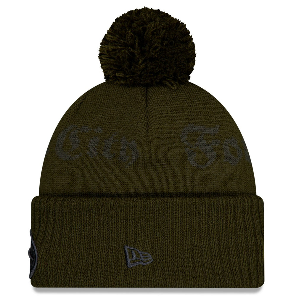 New York Jets New Era 2025 Rivalries Collection Sideline Cuffed Knit Hat with Pom Gotham Green | NFL