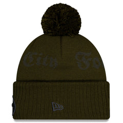 New York Jets New Era 2025 Rivalries Collection Sideline Cuffed Knit Hat with Pom Gotham Green | NFL