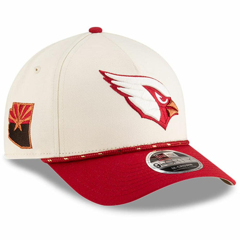 Arizona Cardinals New Era Youth 2025 Rivalries Collection 9FORTY A-Frame Adjustable Hat Natural | NFL