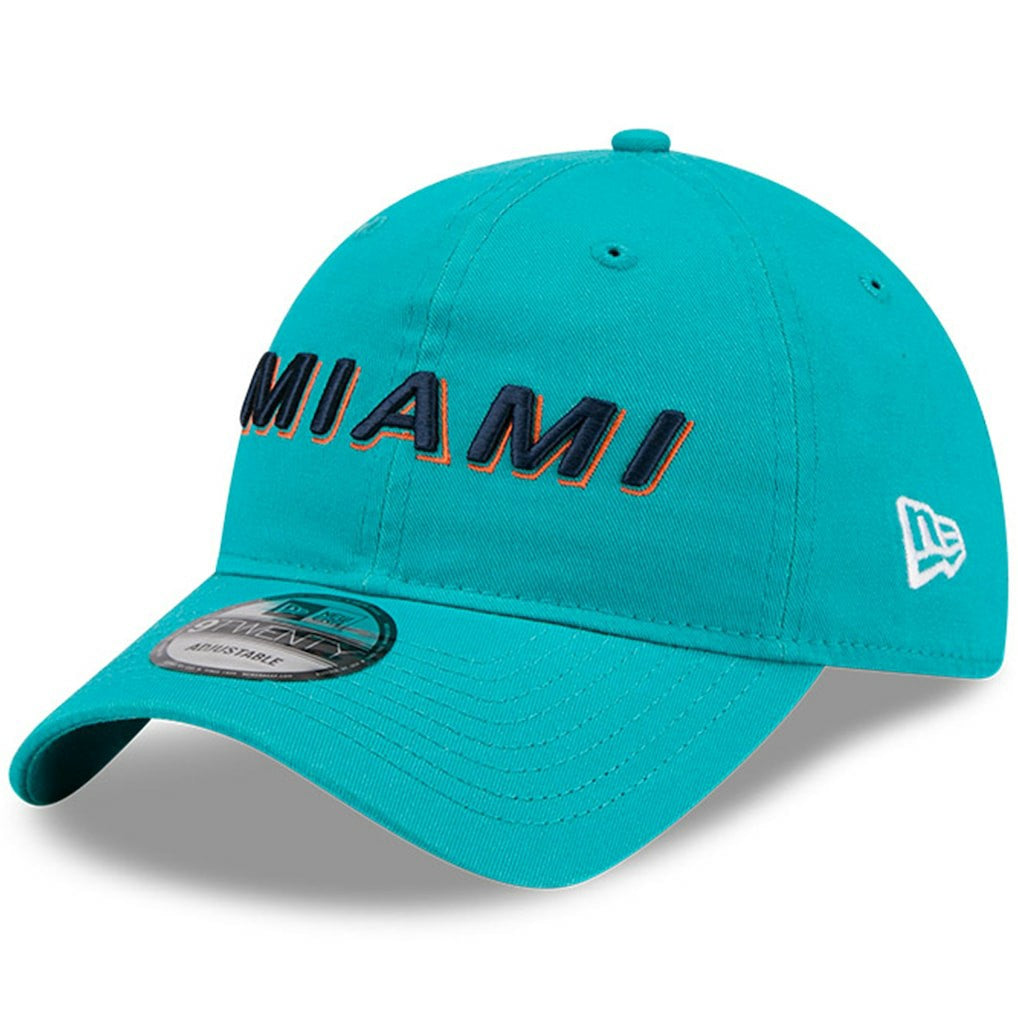 Miami Dolphins New Era 2025 Rivalries Collection Team 9TWENTY Adjustable Hat Aqua | NFL