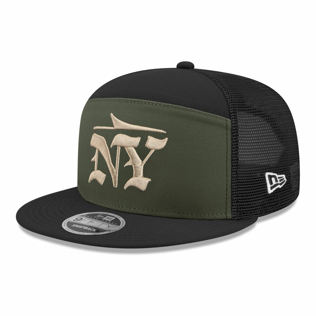 New York Jets New Era 2025 Rivalries Collection Team Split Panel 9FIFTY Snapback Hat Gotham Green | NFL