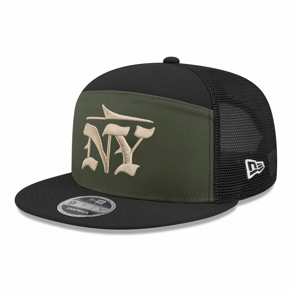 New York Jets New Era 2025 Rivalries Collection Team Split Panel 9FIFTY Snapback Hat Gotham Green | NFL