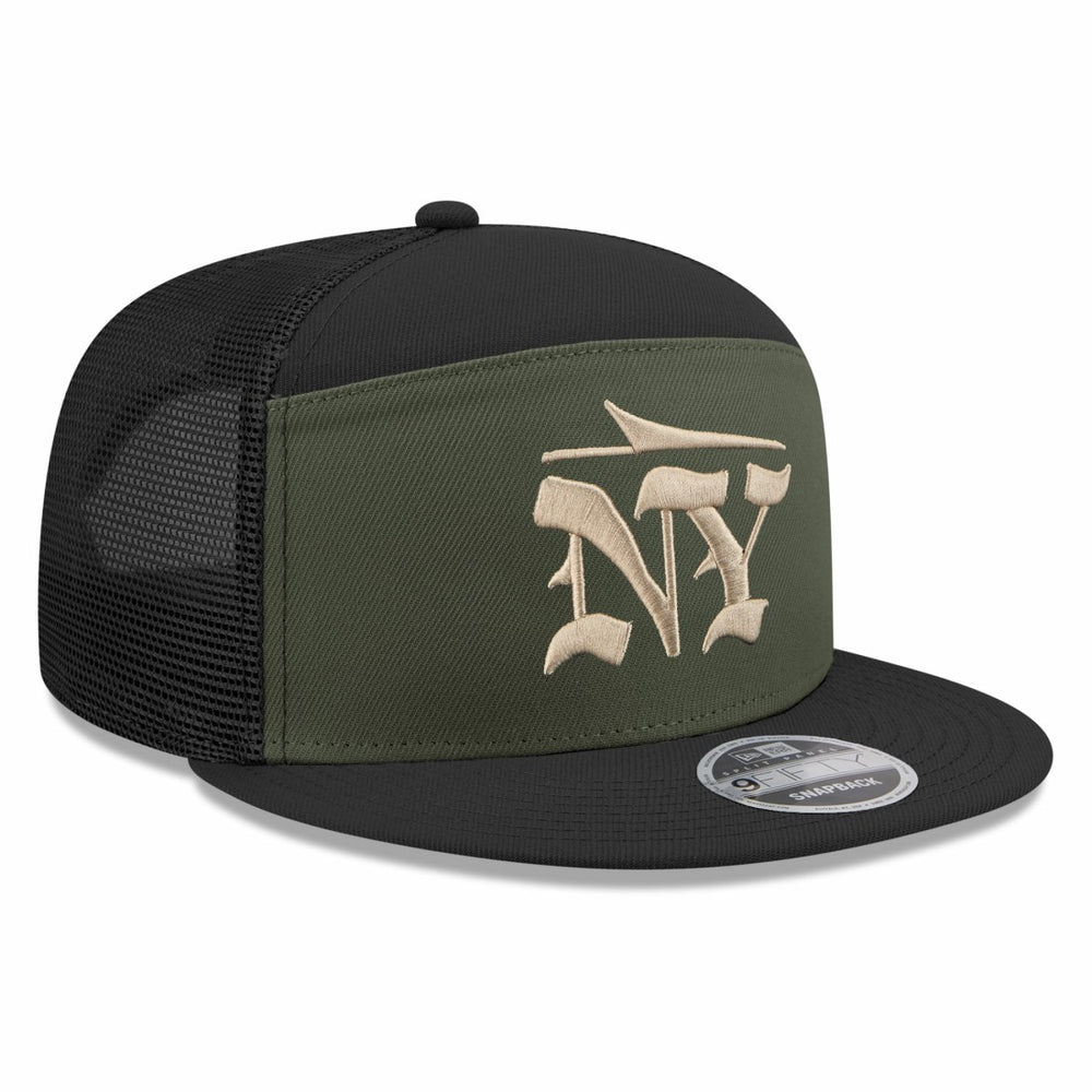 New York Jets New Era 2025 Rivalries Collection Team Split Panel 9FIFTY Snapback Hat Gotham Green | NFL
