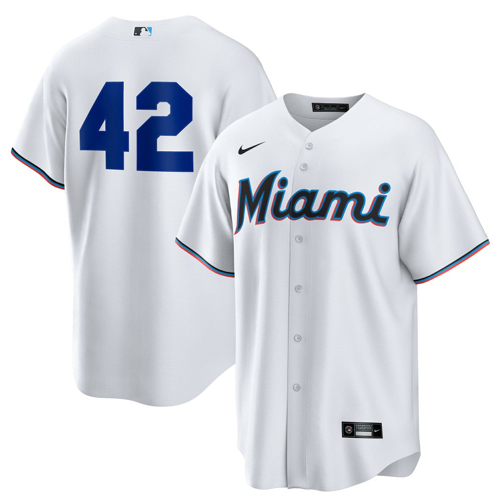 Miami Marlins Nike Home  2025 Jackie Robinson Day Replica Jersey - MLB