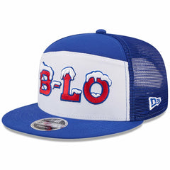 Buffalo Bills New Era 2025 Rivalries Collection Team Split Panel 9FIFTY Snapback Hat White/Royal | NFL