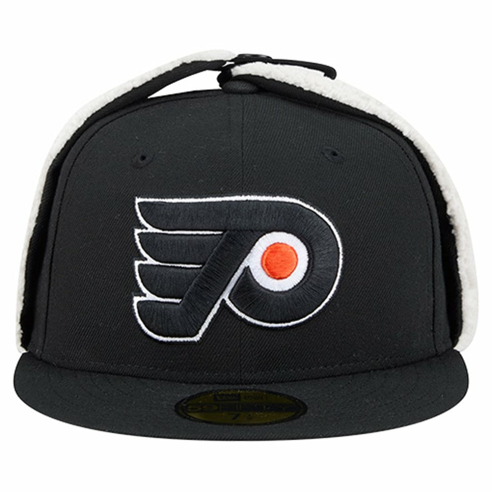 Philadelphia Flyers New Era Injection Dog Ear Classic Fitted Hat - Black - NHL