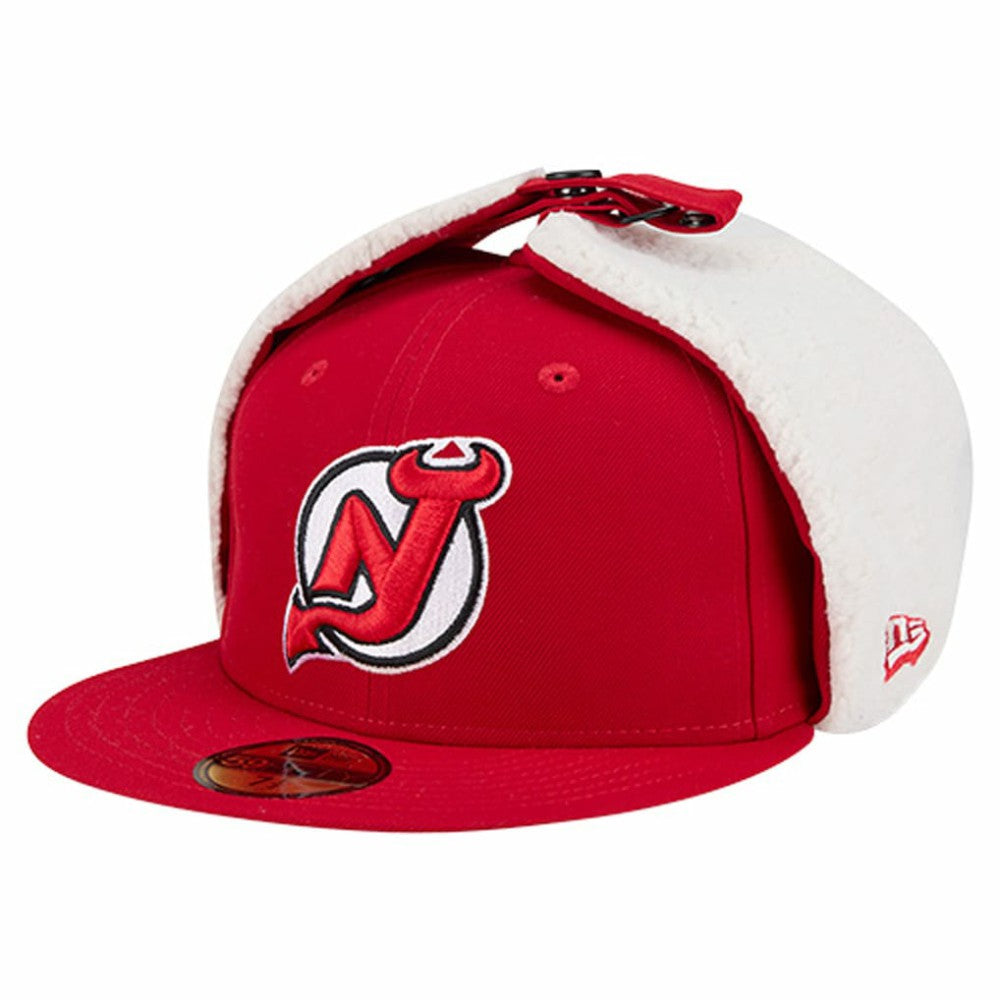 New Jersey Devils New Era Injection Dog Ear Classic Fitted Hat - Red - NHL