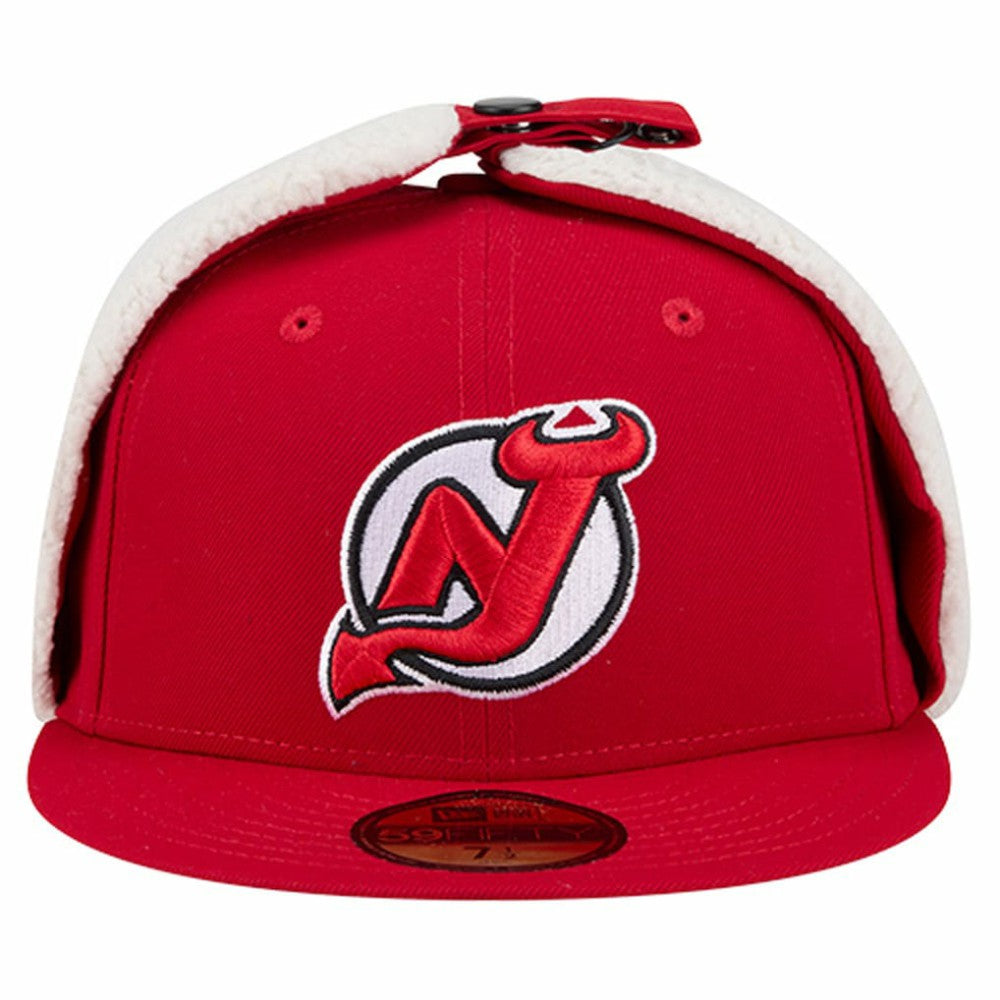 New Jersey Devils New Era Injection Dog Ear Classic Fitted Hat - Red - NHL