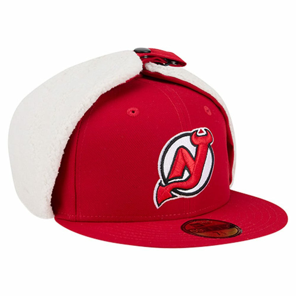 New Jersey Devils New Era Injection Dog Ear Classic Fitted Hat - Red - NHL