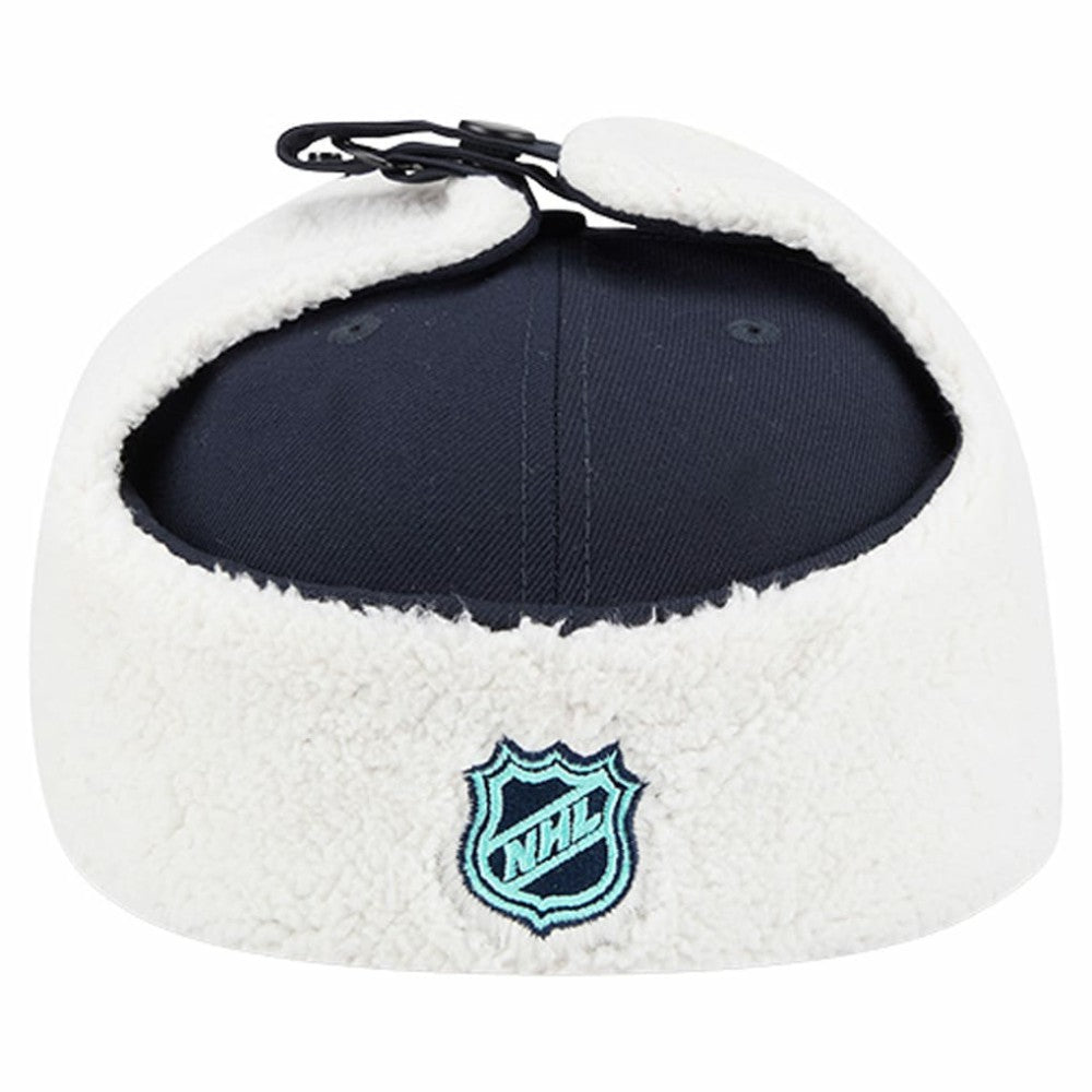 Seattle Kraken New Era Injection Dog Ear Classic Fitted Hat - Deep Sea Blue - NHL