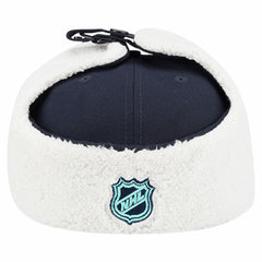 Seattle Kraken New Era Injection Dog Ear Classic Fitted Hat - Deep Sea Blue - NHL