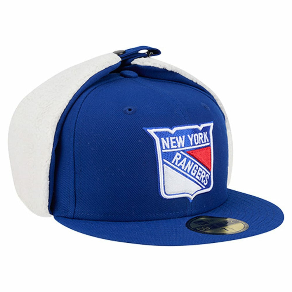 New York Rangers New Era Injection Dog Ear Classic Fitted Hat - Blue - NHL
