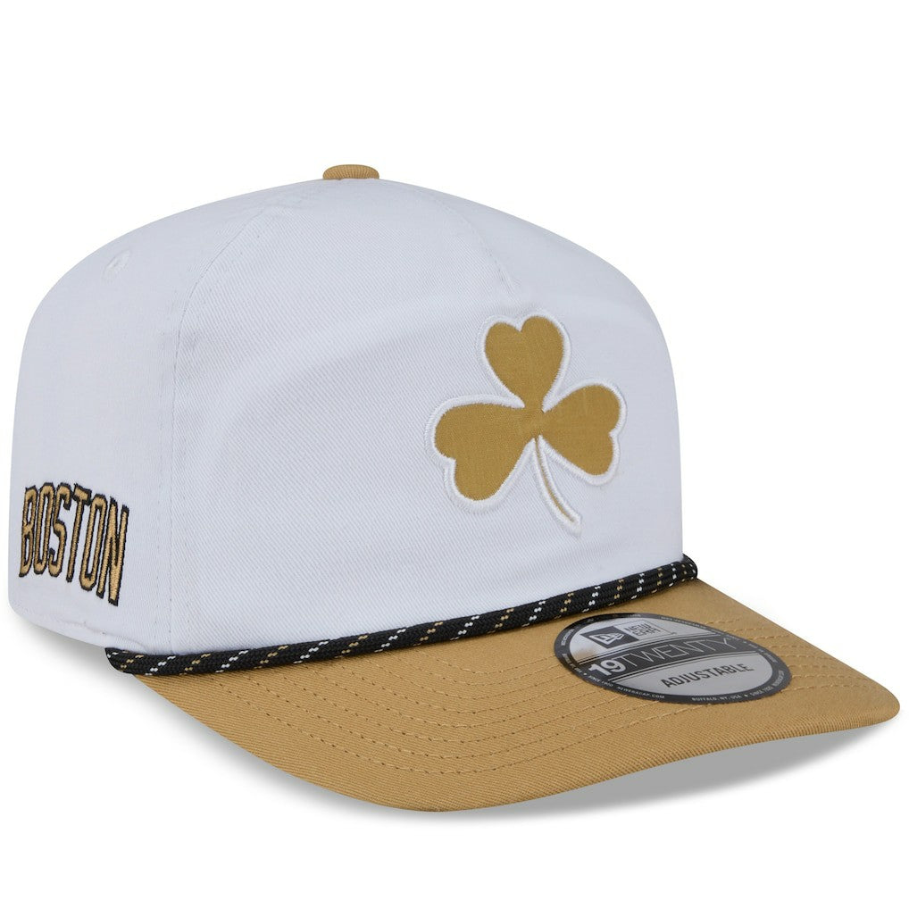 Boston Celtics 2025/26 City Edition 19TWENTY Adjustable Hat White/Gold - NBA