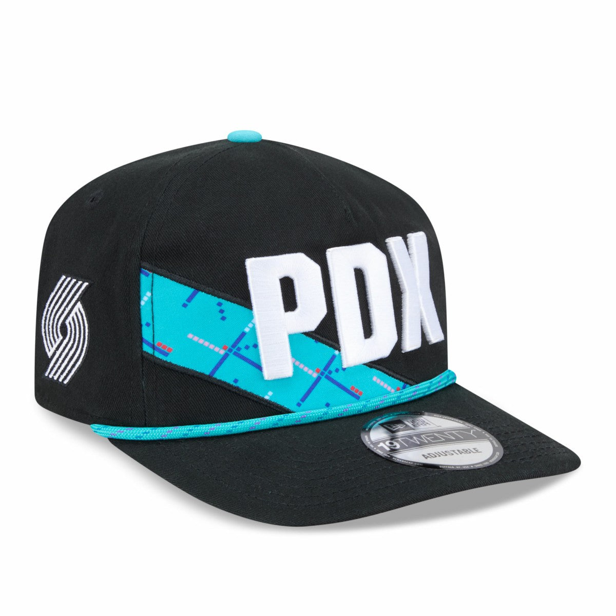 Portland Trail Blazers 2025/26 City Edition 19TWENTY Adjustable Hat Black - NBA