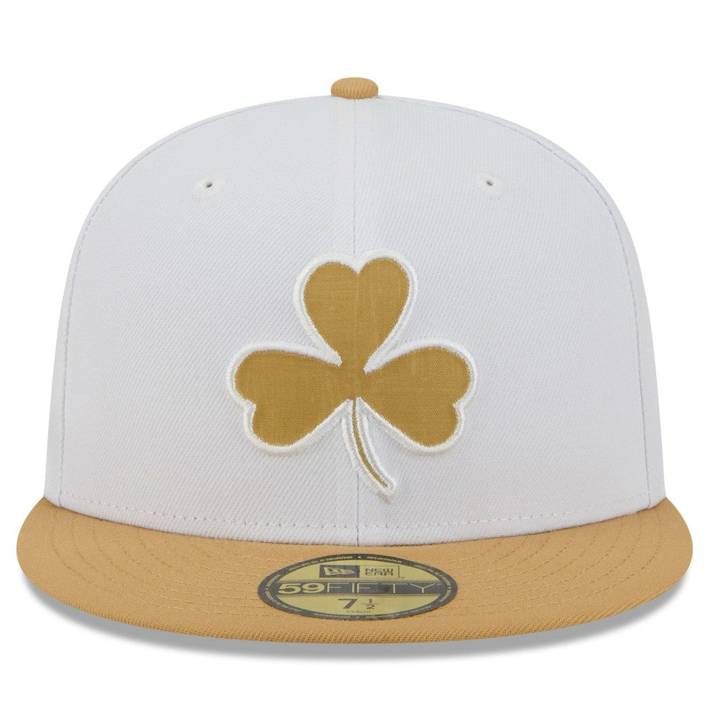 Boston Celtics 2025/26 City Edition 59FIFTY Fitted Hat White/Gold - NBA