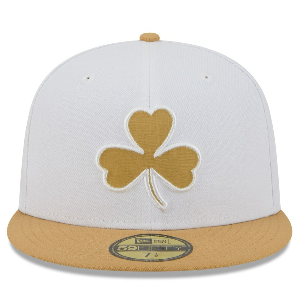 Boston Celtics 2025/26 City Edition 59FIFTY Fitted Hat White/Gold - NBA