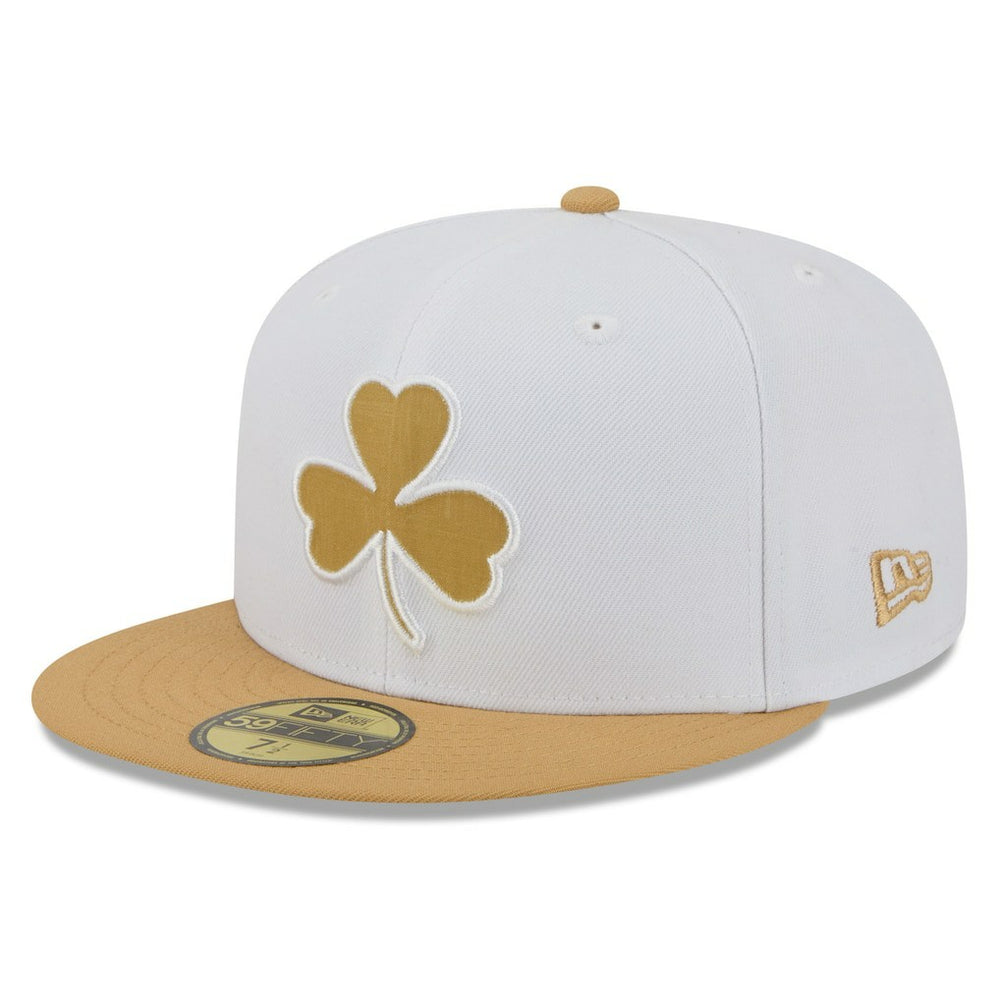 Boston Celtics 2025/26 City Edition 59FIFTY Fitted Hat White/Gold - NBA
