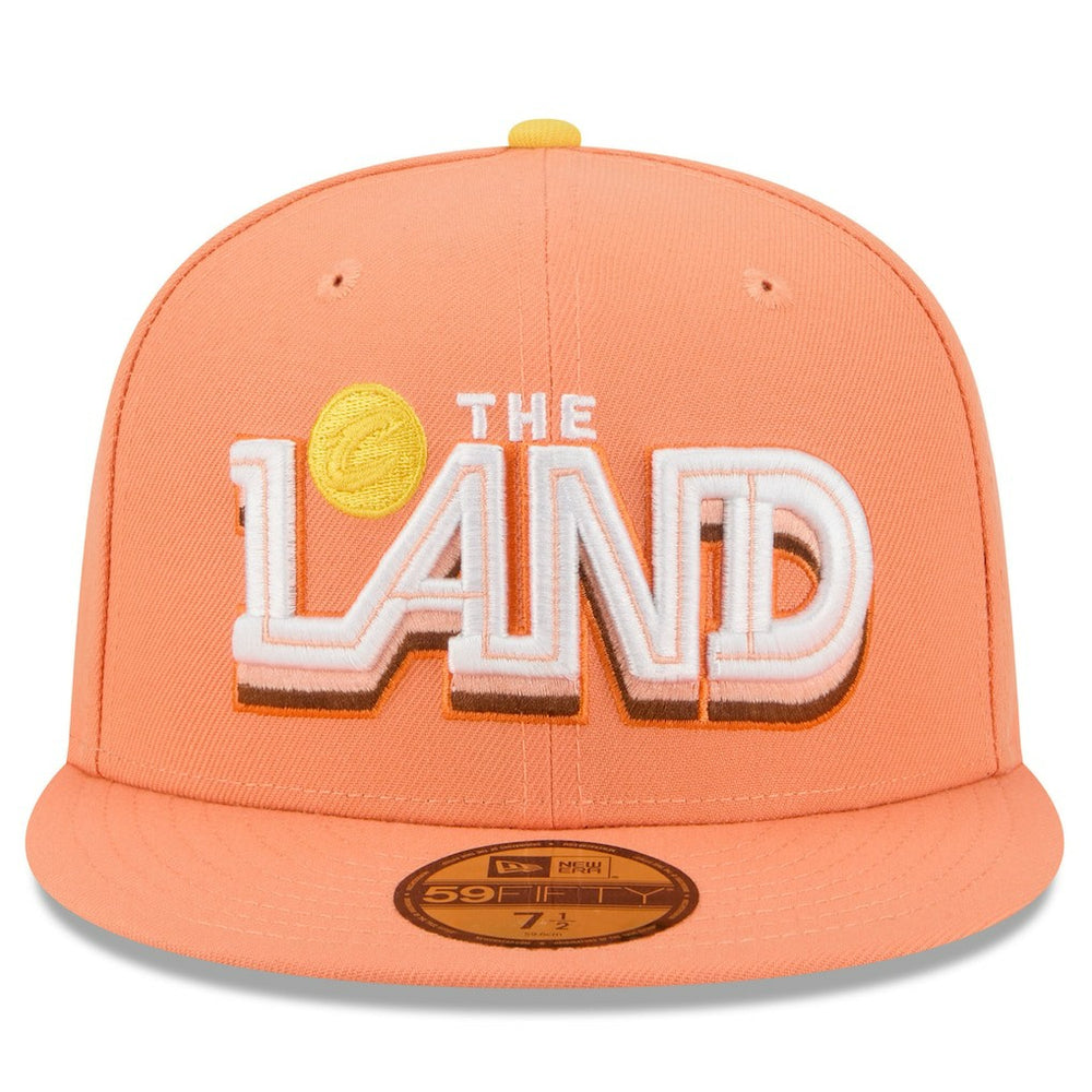 Cleveland Cavaliers 2025/26 City Edition 59FIFTY Fitted Hat Orange - NBA