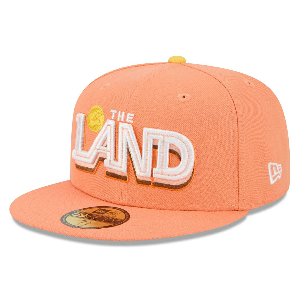 Cleveland Cavaliers 2025/26 City Edition 59FIFTY Fitted Hat Orange - NBA