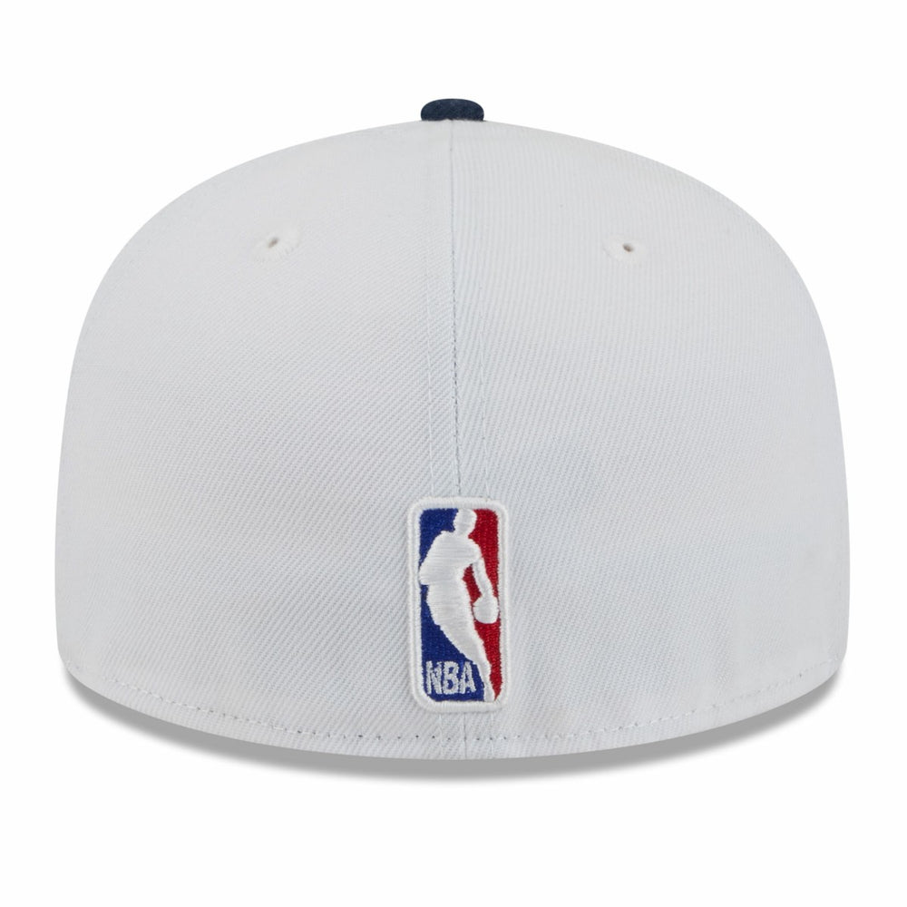 Memphis Grizzlies 2025/26 City Edition 59FIFTY Fitted Hat White/Navy - NBA