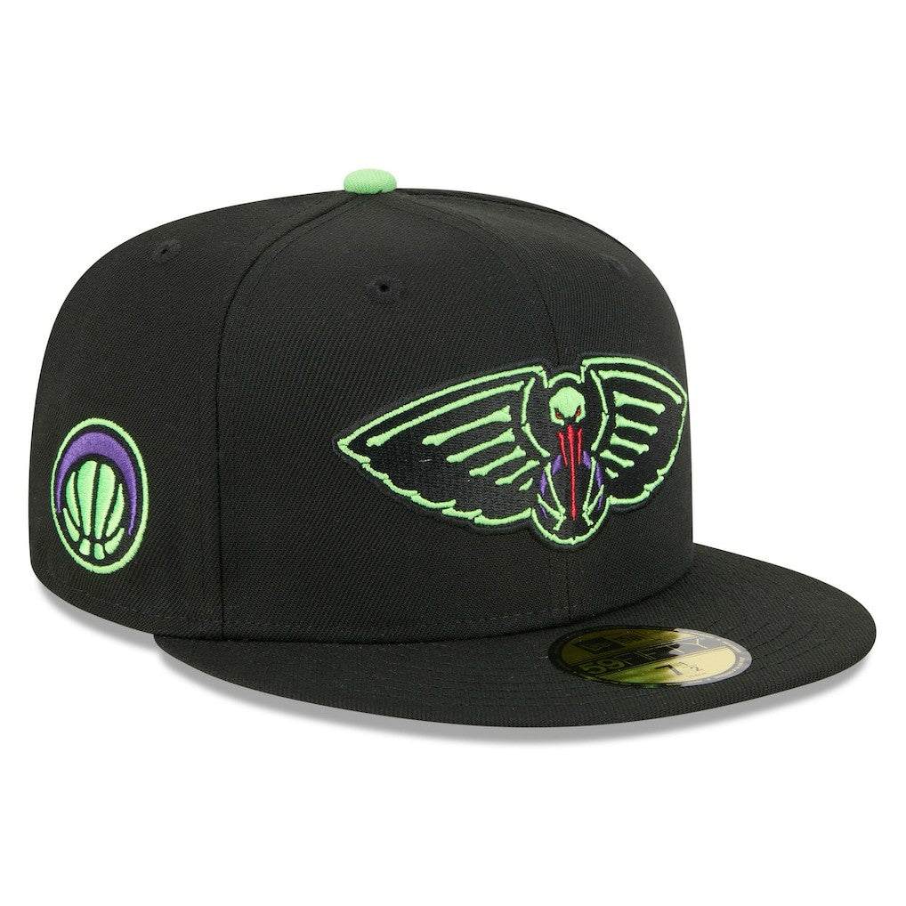 New Orleans Pelicans 2025/26 City Edition 59FIFTY Fitted Hat Black - NBA