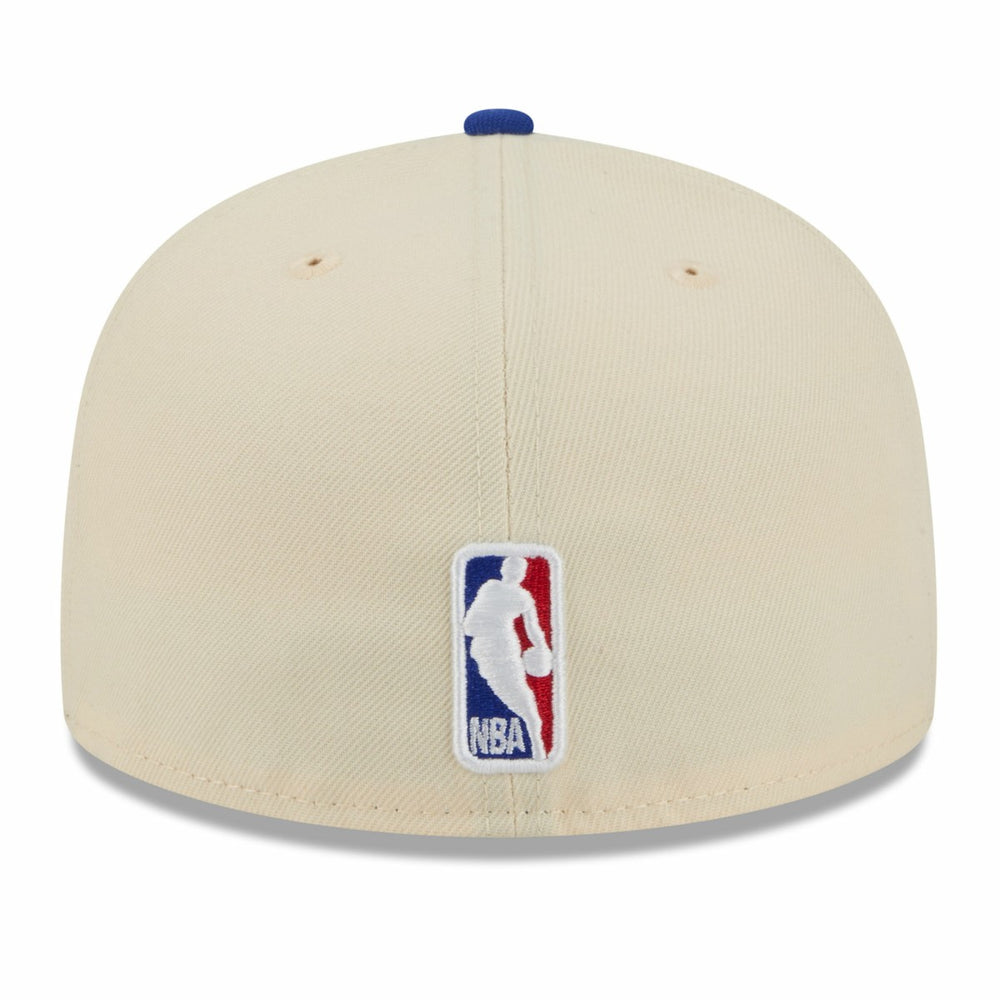New York Knicks 2025/26 City Edition 59FIFTY Fitted Hat Cream/Blue - NBA