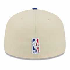 New York Knicks 2025/26 City Edition 59FIFTY Fitted Hat Cream/Blue - NBA