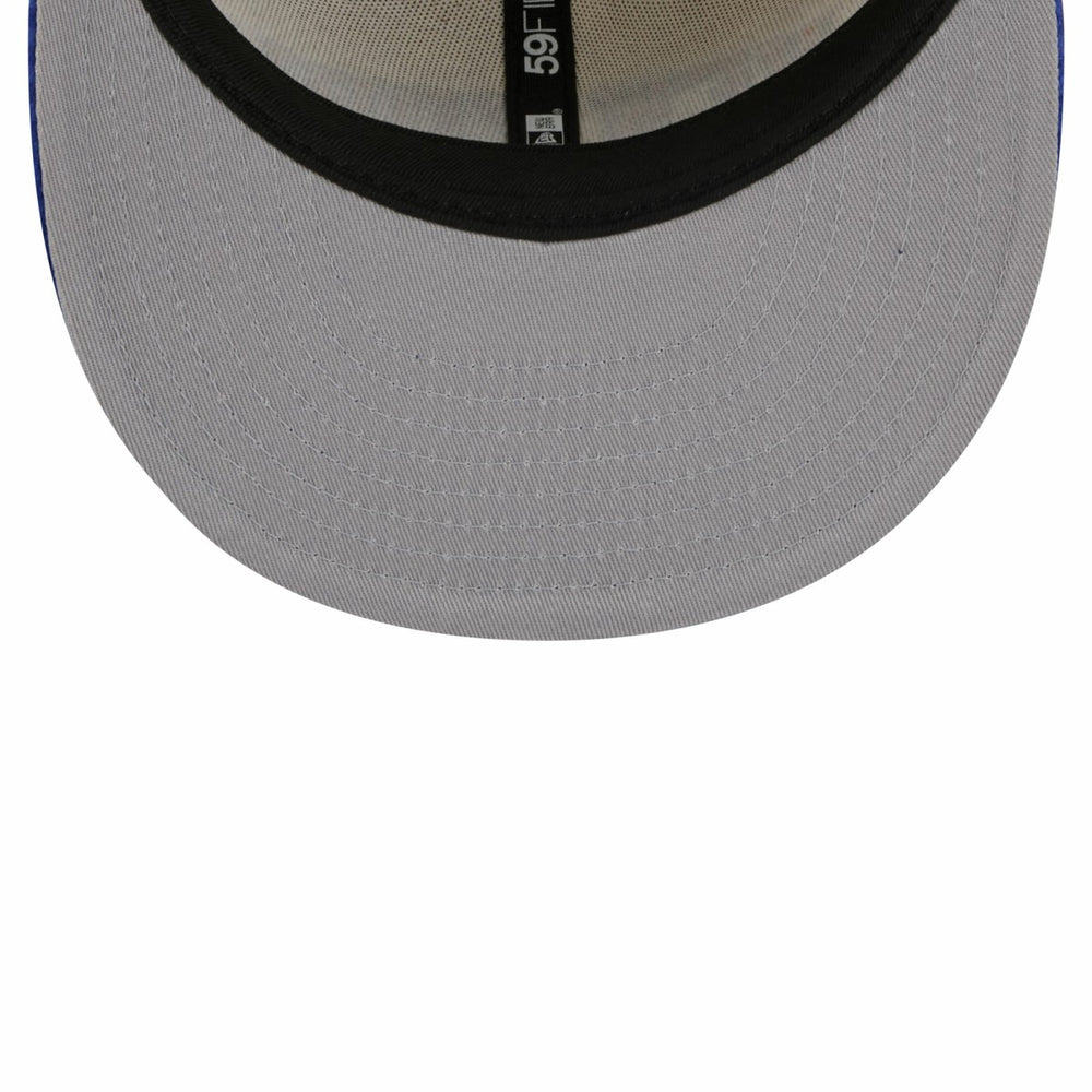 New York Knicks 2025/26 City Edition 59FIFTY Fitted Hat Cream/Blue - NBA