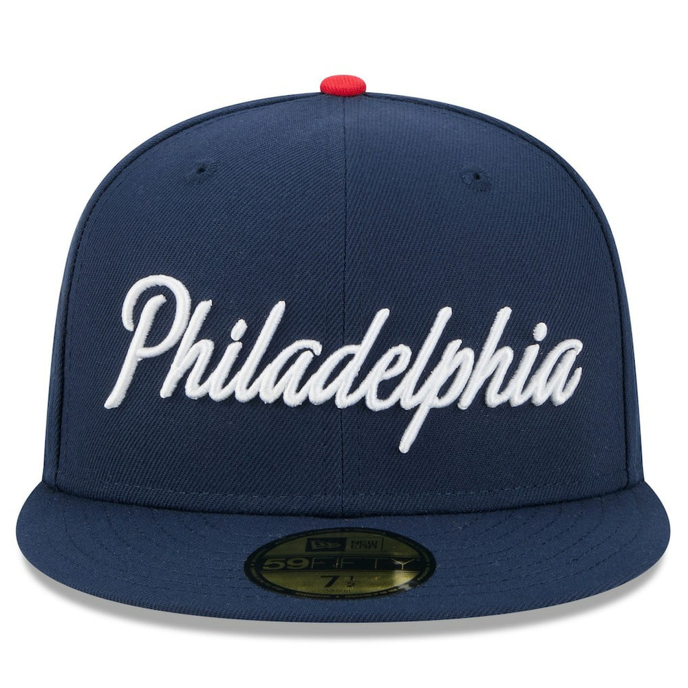 Philadelphia 76ers 2025/26 City Edition 59FIFTY Fitted Hat Navy - NBA