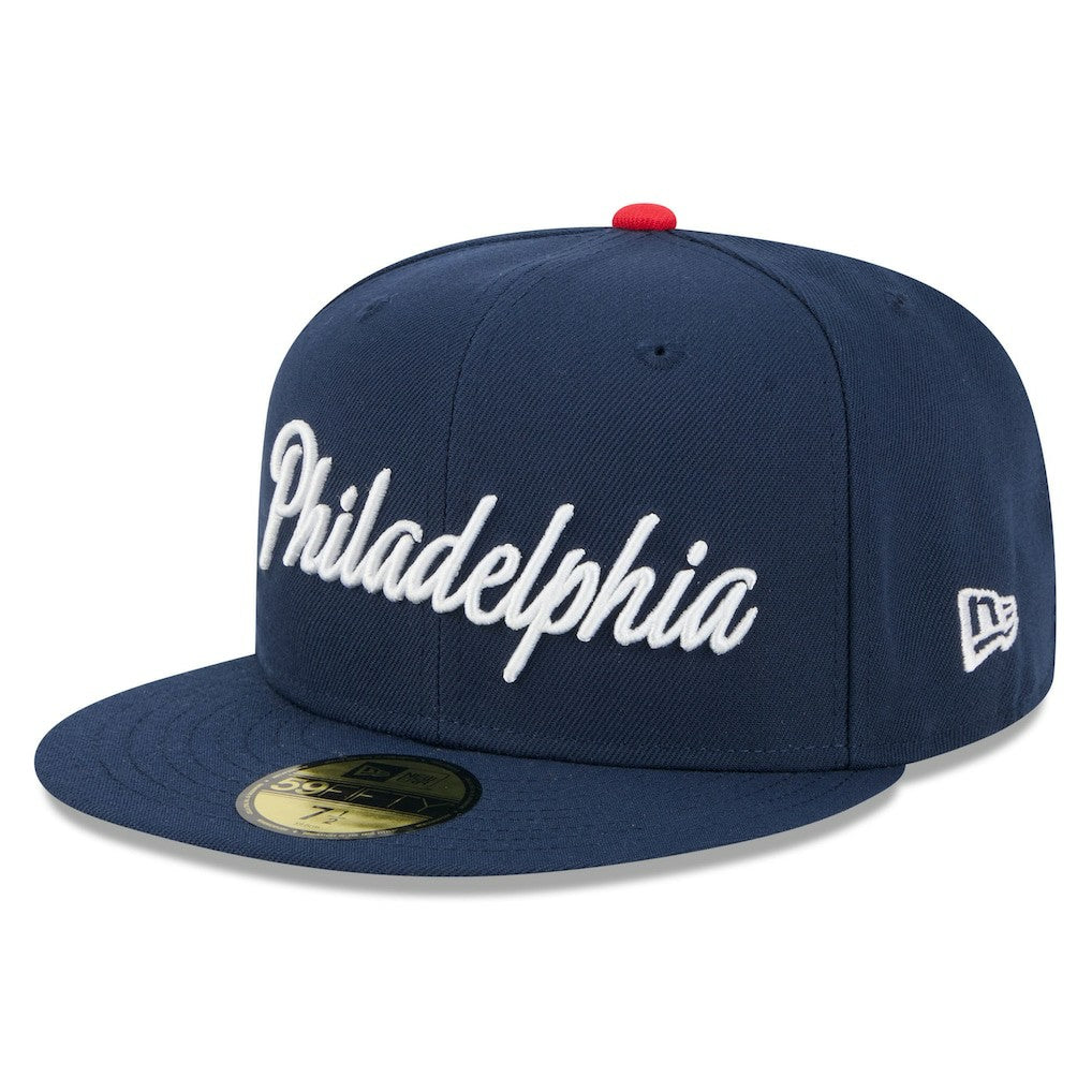 Philadelphia 76ers 2025/26 City Edition 59FIFTY Fitted Hat Navy - NBA