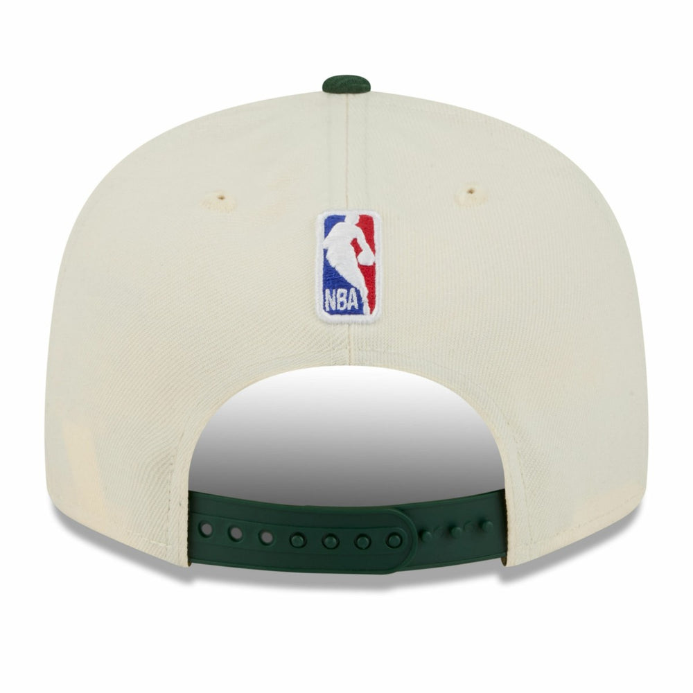 Milwaukee Bucks 2025/26 City Edition 9FIFTY Snapback Hat Tan/Hunter Green - NBA