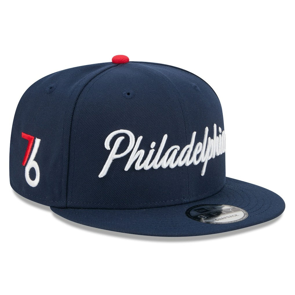 Philadelphia 76ers 2025/26 City Edition 9FIFTY Snapback Hat Navy - NBA