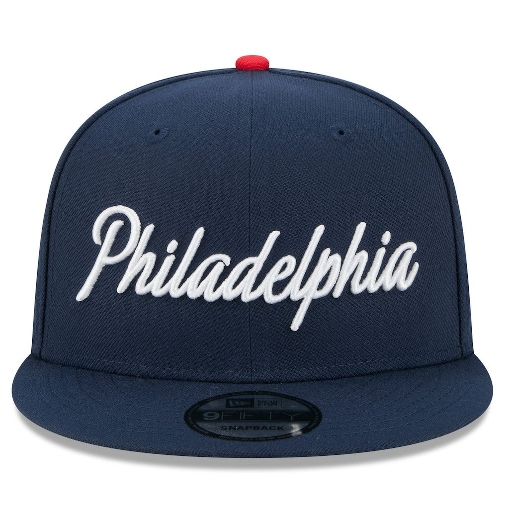 Philadelphia 76ers 2025/26 City Edition 9FIFTY Snapback Hat Navy - NBA