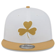 Boston Celtics 2025/26 City Edition 9FIFTY Snapback Hat White/Gold - NBA