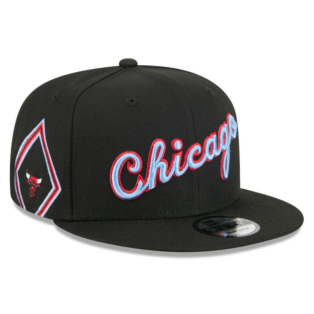 Chicago Bulls 2025/26 City Edition 9FIFTY Snapback Hat Black - NBA