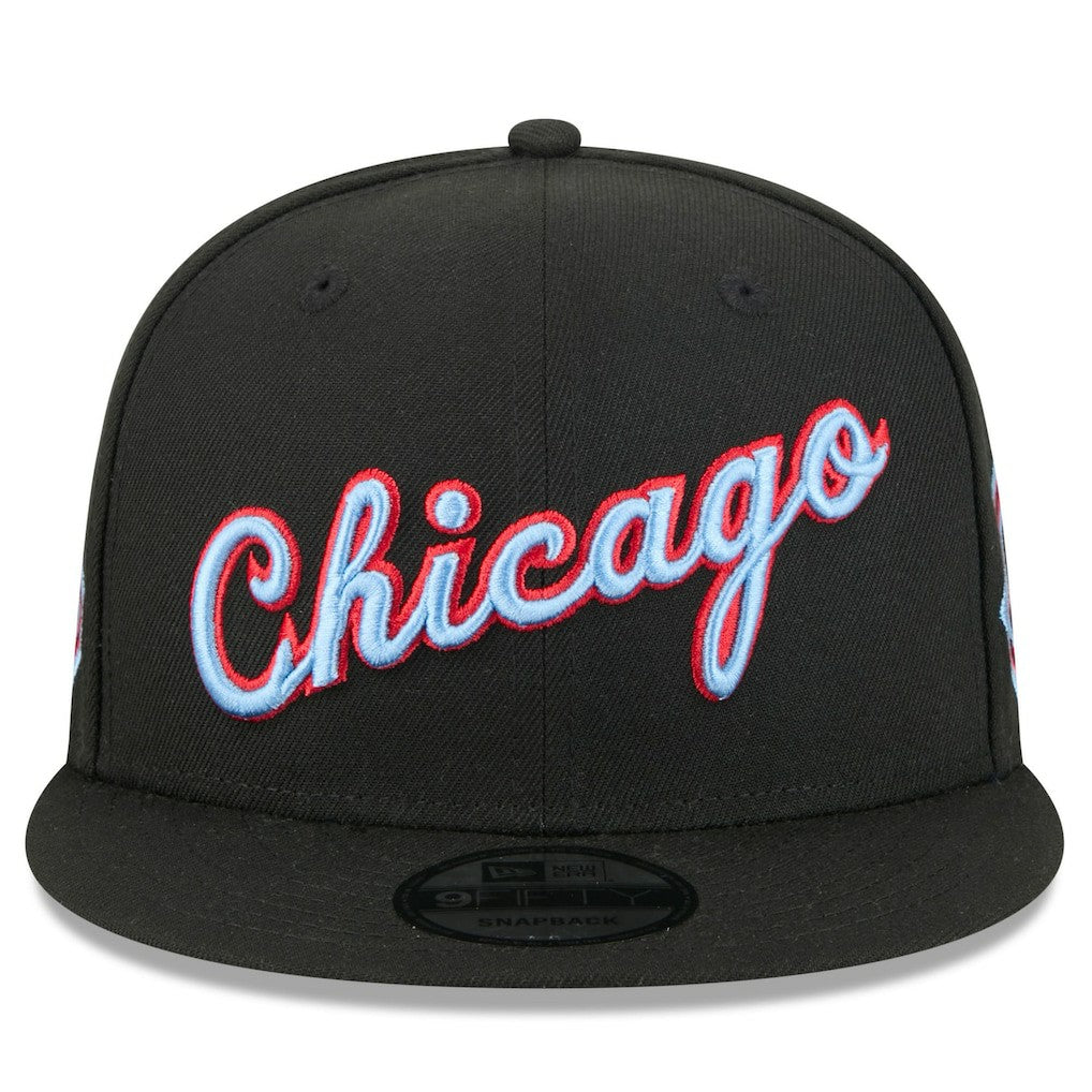 Chicago Bulls 2025/26 City Edition 9FIFTY Snapback Hat Black - NBA