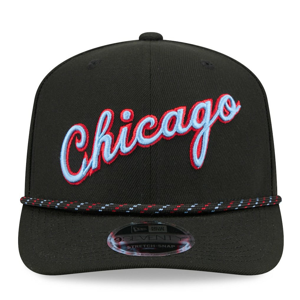 Chicago Bulls 2025/26 City Edition 9SEVENTY Adjustable Hat Black - NBA