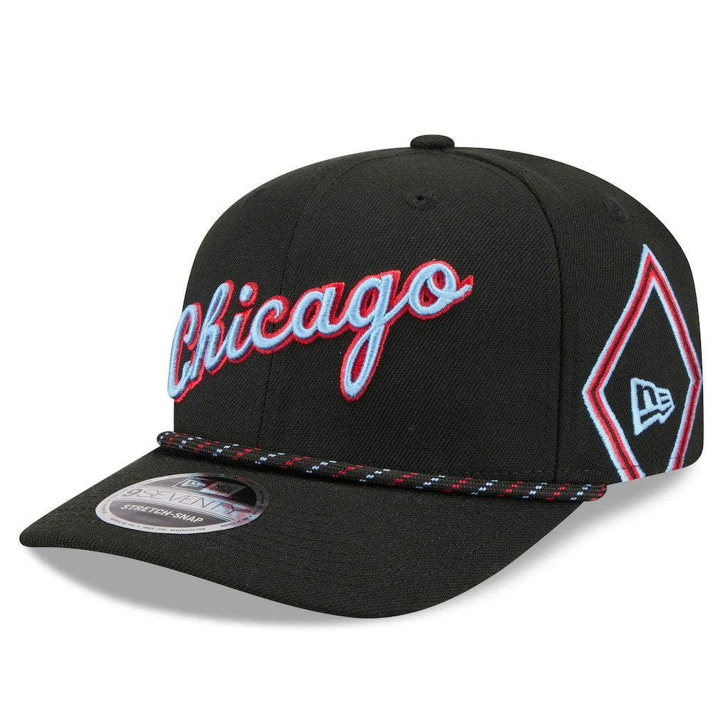 Chicago Bulls 2025/26 City Edition 9SEVENTY Adjustable Hat Black - NBA