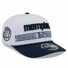Memphis Grizzlies 2025/26 City Edition 9SEVENTY Adjustable Hat White/Navy - NBA