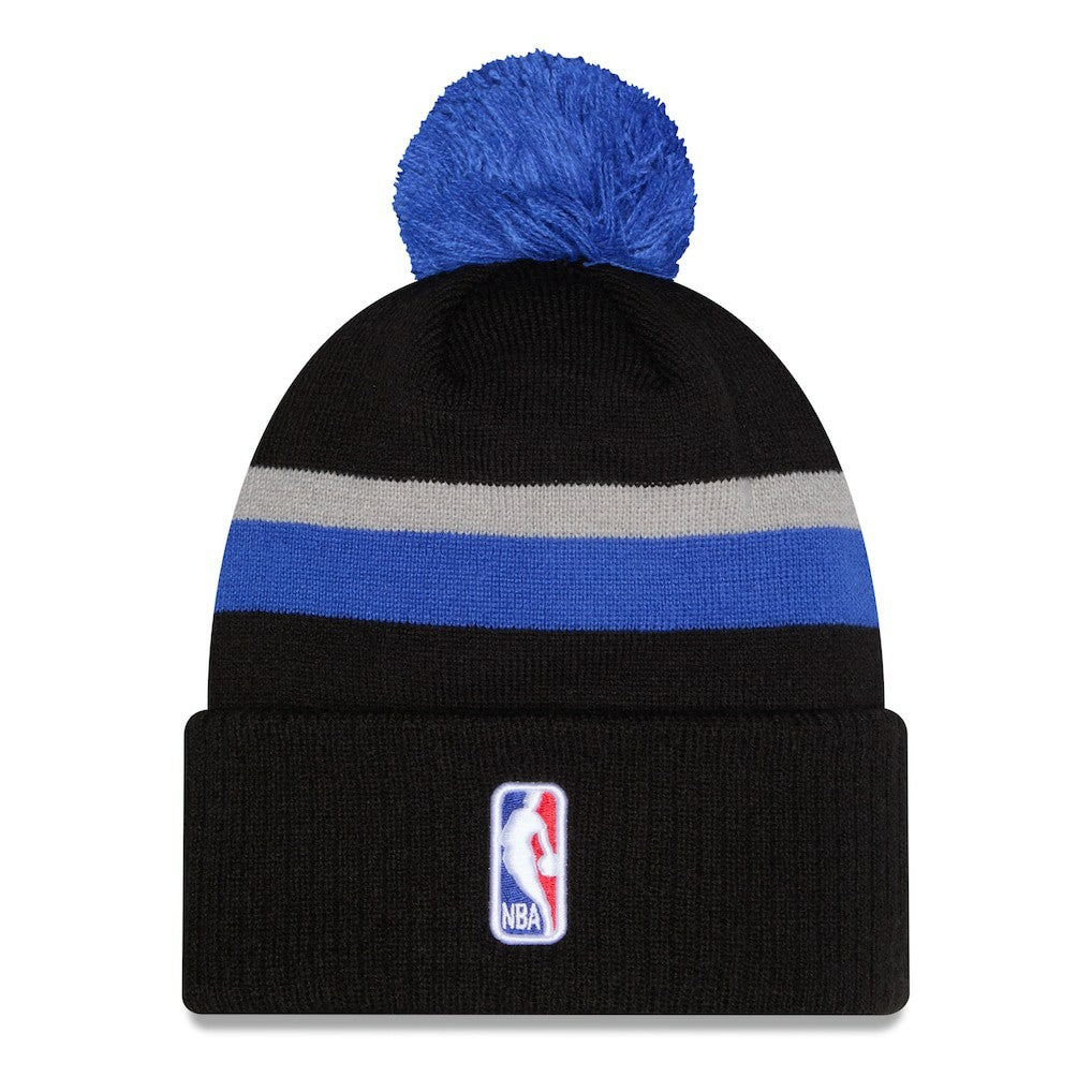 Dallas Mavericks 2025/26 City Edition Cuffed Knit Hat with Pom Black/Blue - NBA