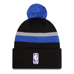 Dallas Mavericks 2025/26 City Edition Cuffed Knit Hat with Pom Black/Blue - NBA