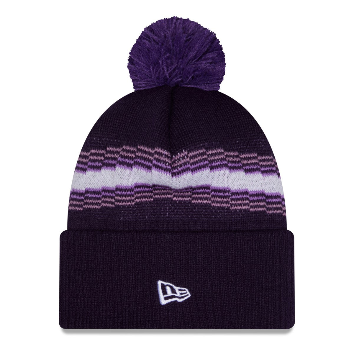 Sacramento Kings 2025/26 City Edition Cuffed Knit Hat with Pom Purple - NBA