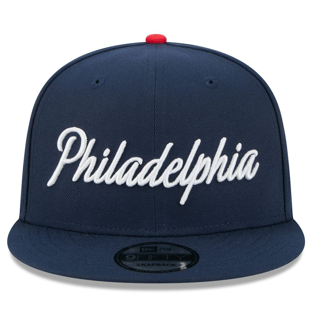 Philadelphia 76ers Youth 2025/26 City Edition 9FIFTY Snapback Hat Navy - NBA