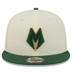 Milwaukee Bucks Youth 2025/26 City Edition 9FIFTY Snapback Hat Tan - NBA