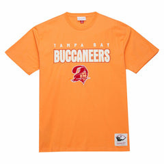 Tampa Bay Buccaneers Throw It Back Premium Vintage Logo T-Shirt Orange | Mitchell & Ness