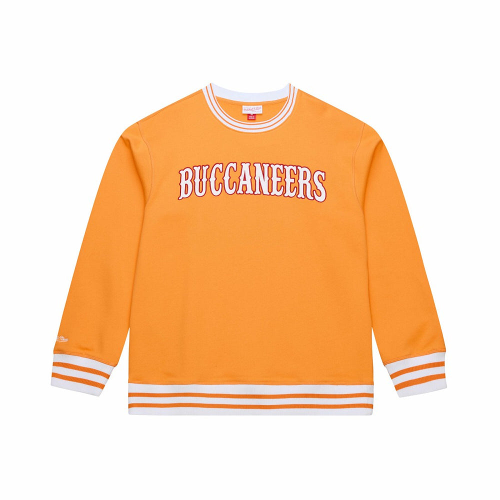 Tampa Bay Buccaneers 50th Season Coaches Sweatshirt – Orange | Mitchell & Ness