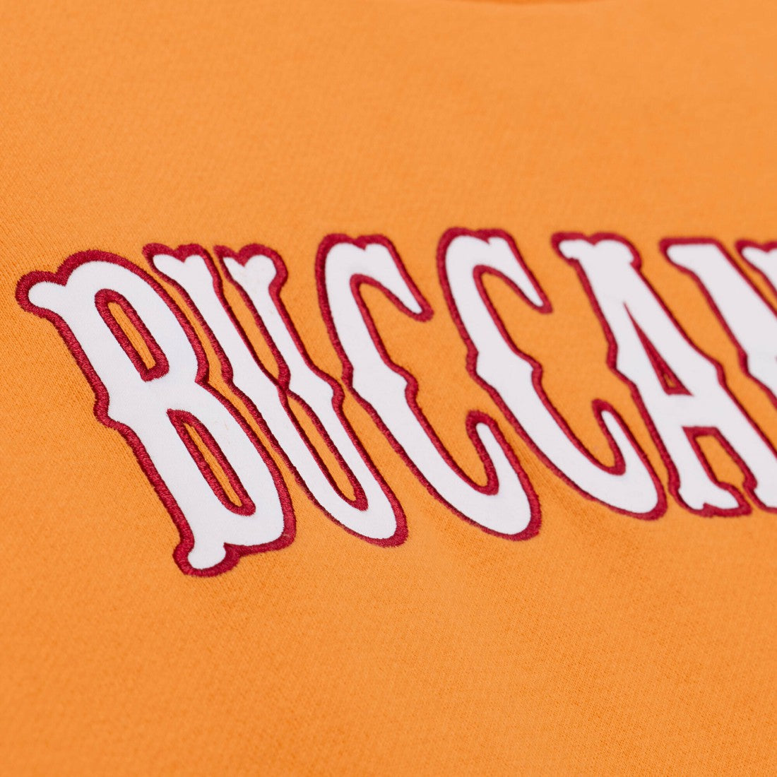 Tampa Bay Buccaneers 50th Season Coaches Sweatshirt – Orange | Mitchell & Ness