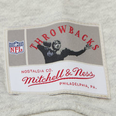 Tampa Bay Buccaneers Women's Cropped V-Neck Sweatshirt Gray | Mitchell & Ness
