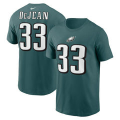 Cooper DeJean Philadelphia Eagles Player Name & Number T-Shirt Midnight Green | Nike for Sale