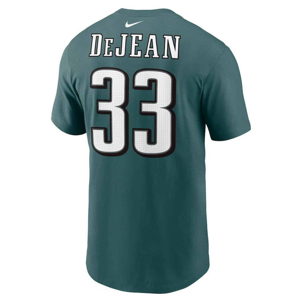 Cooper DeJean Philadelphia Eagles Player Name & Number T-Shirt Midnight Green | Nike for Sale